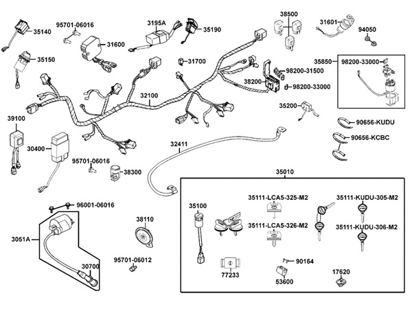 EQUIPEMENT ELECTRIQUE pour UXV 500