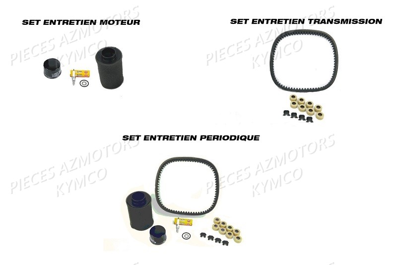 1 Set Entretien KYMCO Pieces KYMCO UXV 500 Injection 4T EURO 2 (UBA0AF)