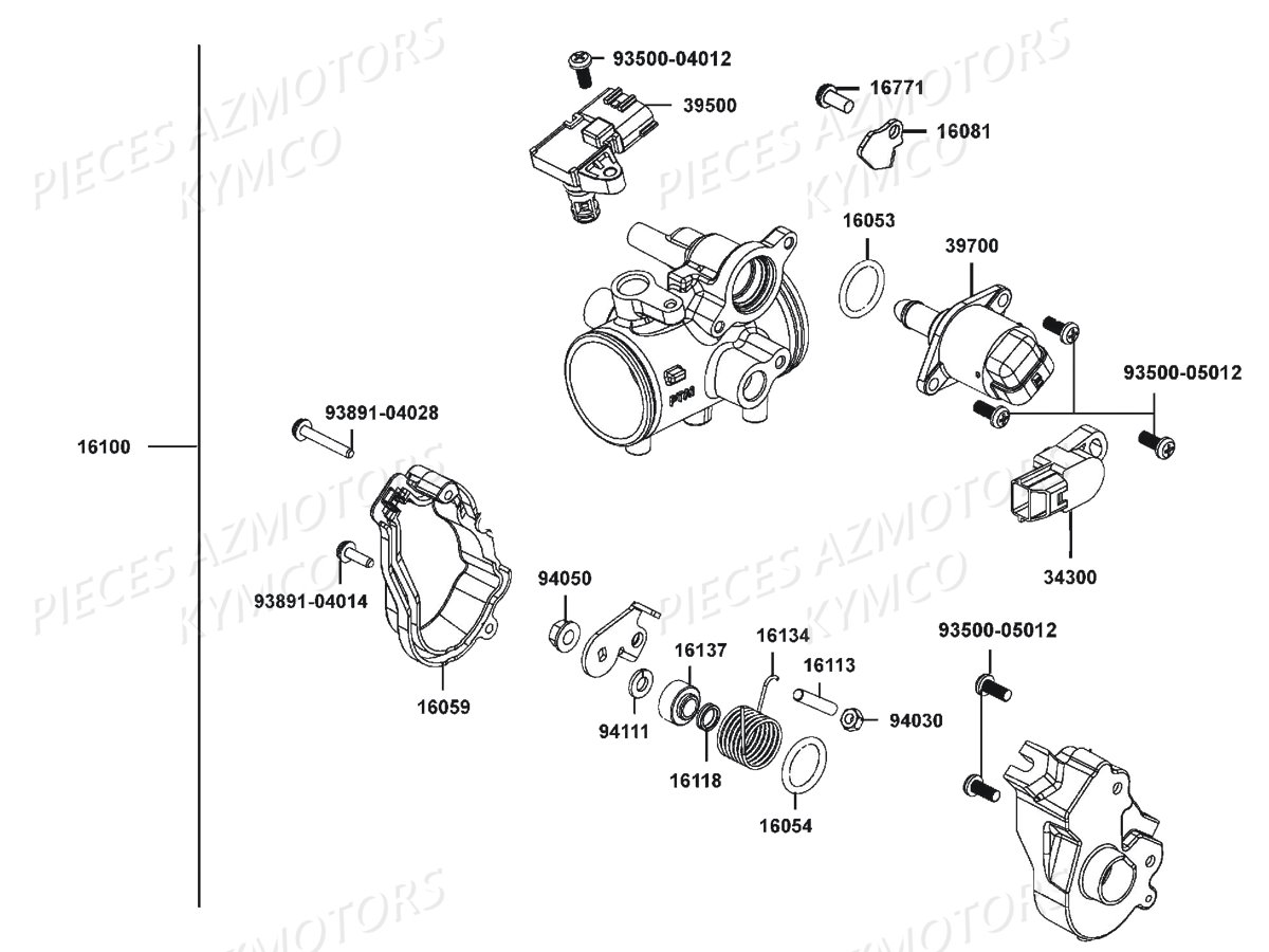 Carburation KYMCO Pieces KYMCO UXV 700I EPS 4T EURO4 (UBADHD)