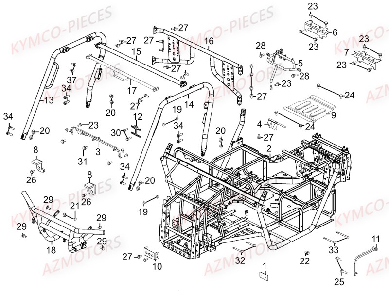 CHASSIS AZMOTORS UXV 700I SPORT EPS