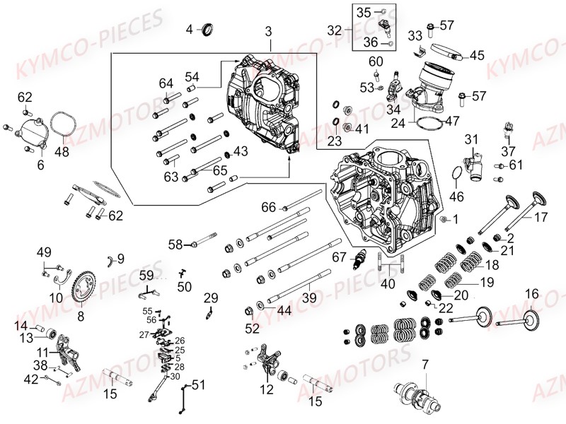 CULASSE pour UXV 700I SPORT EPS