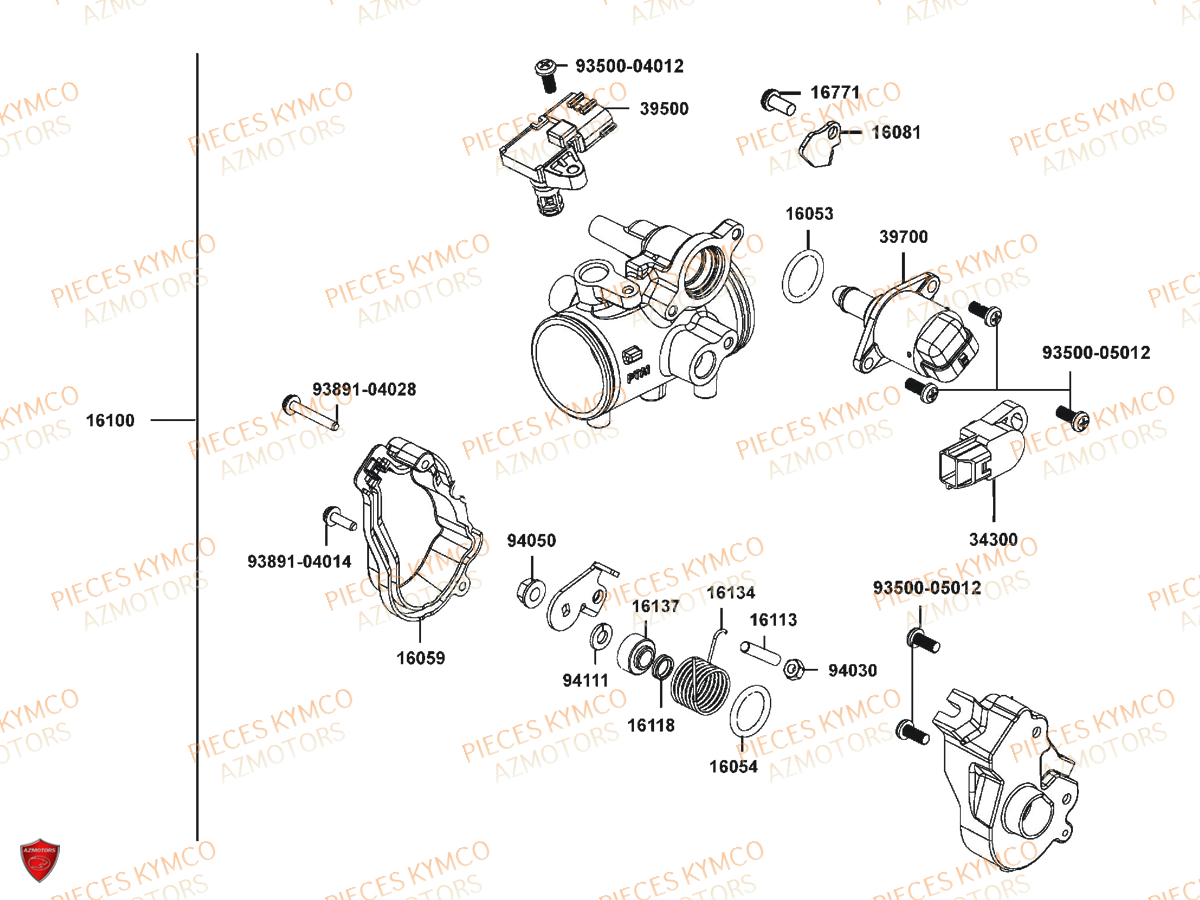 Carburation KYMCO Pieces UXV 700I SPORT EPS 4T EURO4 (UBADHE)