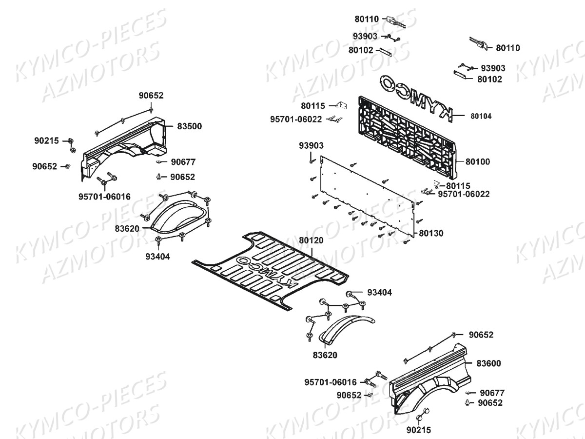 HABILLAGE DE BENNE AZMOTORS UXV 700i SPORT Euro4
