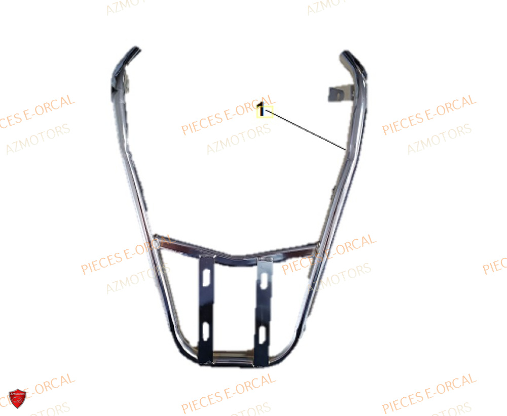 Porte Paquet AZMOTORS Pieces Orcal scooter V28 3KW (équivalent 125cc)