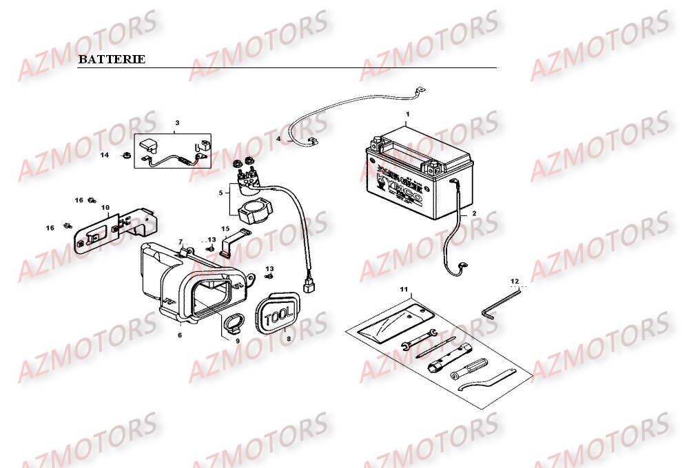 BATTERIE pour VENOX250