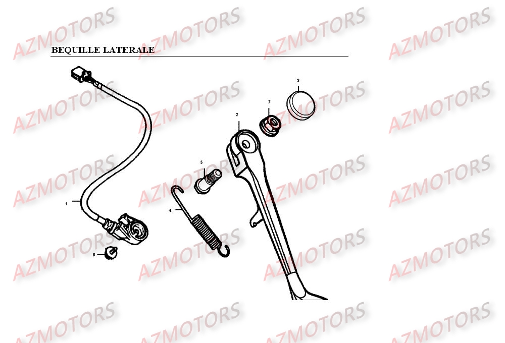 Bequille Laterale KYMCO Pièces Moto Kymco VENOX 250 4T