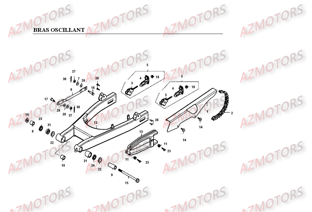 BRAS OSCILLANT pour VENOX250