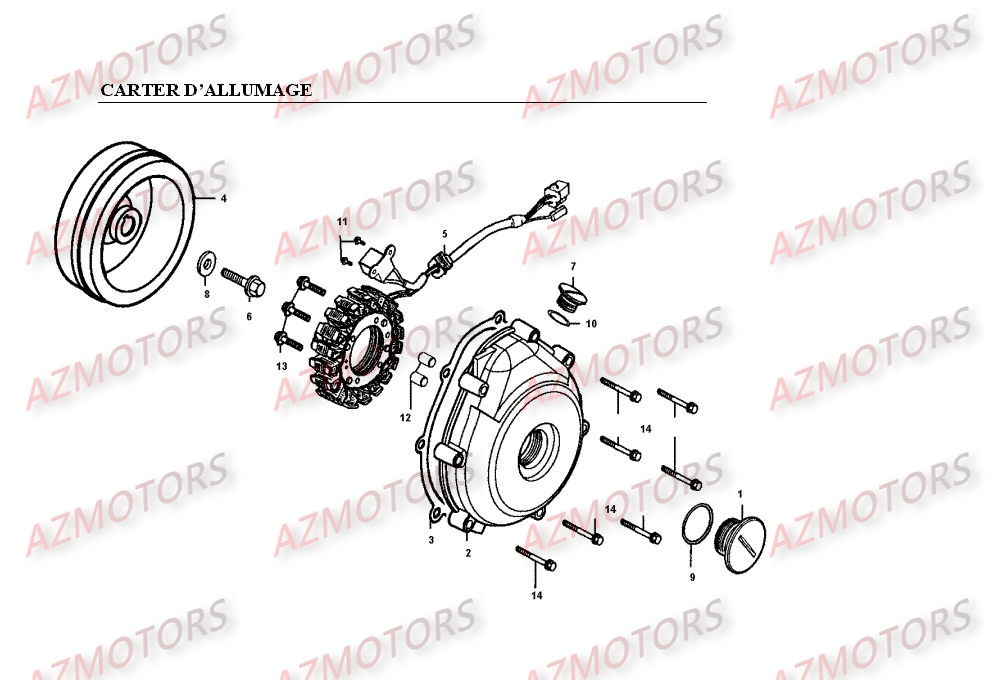 CARTER D ALLUMAGE pour VENOX250