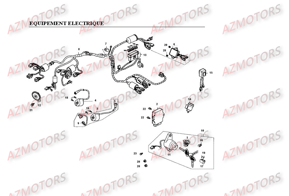 Equipement Electrique KYMCO Pièces Moto Kymco VENOX 250 4T