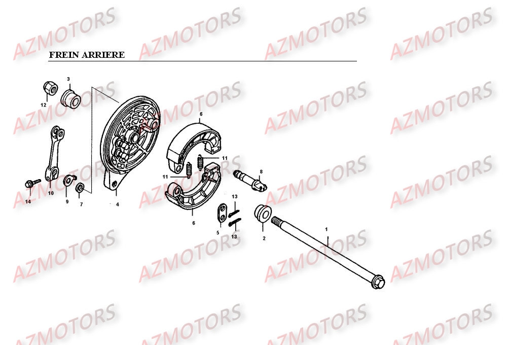 Frein Arriere KYMCO Pièces Moto Kymco VENOX 250 4T