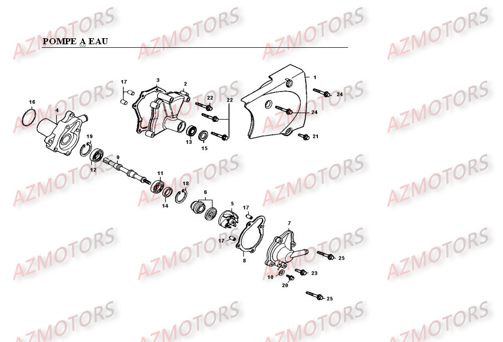 Pompe A Eau KYMCO Pièces Moto Kymco VENOX 250 4T