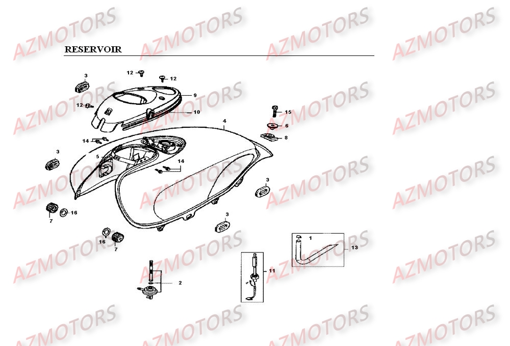 RESERVOIR KYMCO VENOX250