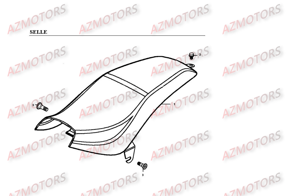 Selle KYMCO Pièces Moto Kymco VENOX 250 4T