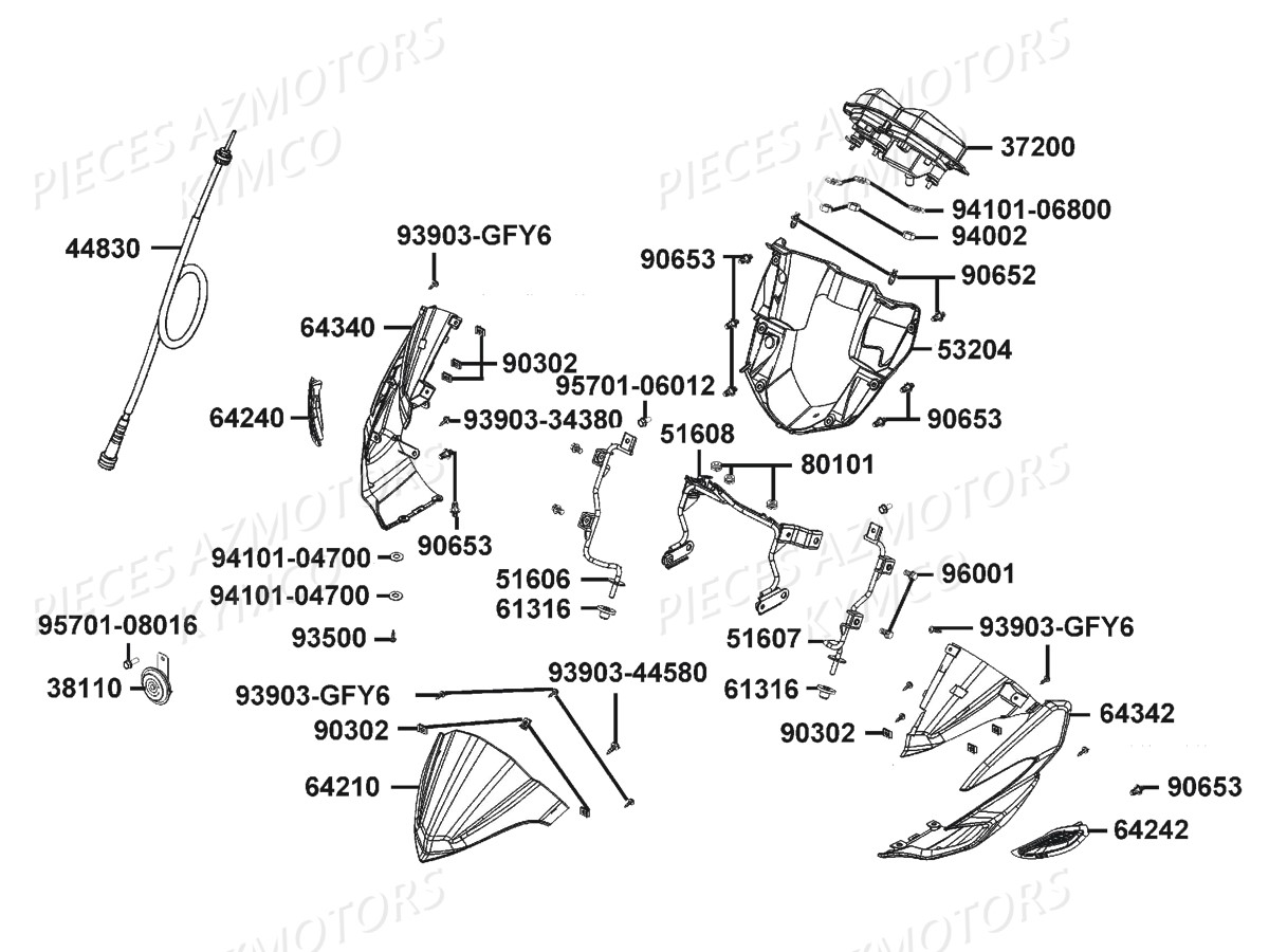 COMPTEUR DE VITESSE pour VISAR 125