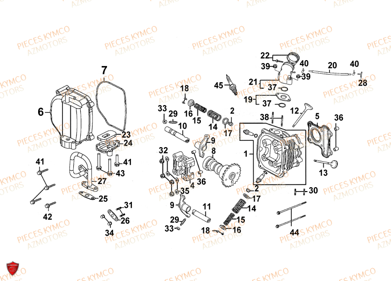 BOUGIE NGK CR7HSA KYMCO pour CULASSE de VITALITY-50-4T