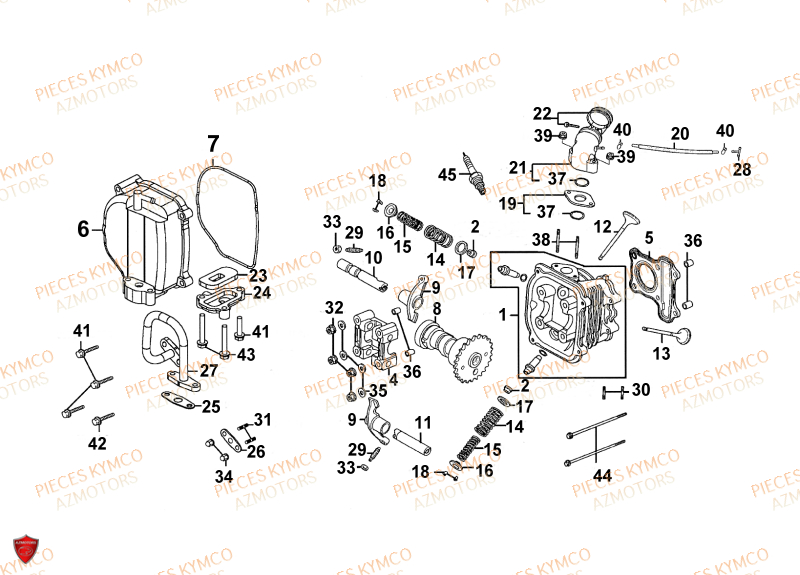 CULASSE KYMCO VITALITY 50 4T EURO II (SG10AA)