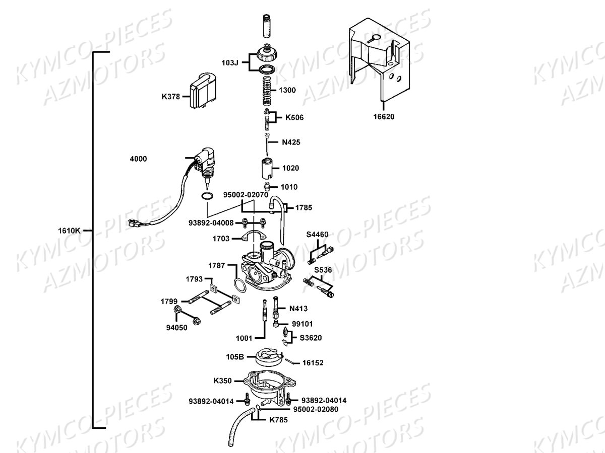 CARBURATION AZMOTORS VITALITY 50 E2