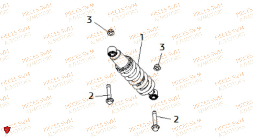 Amortisseur VOGE Pieces VOGE 125R EURO V+