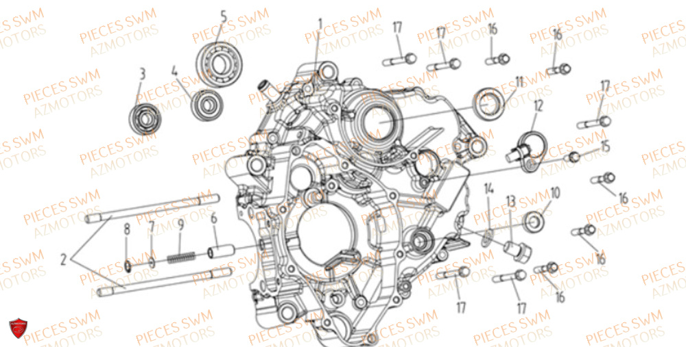 Carter Gauche VOGE Pieces VOGE 125R EURO V+