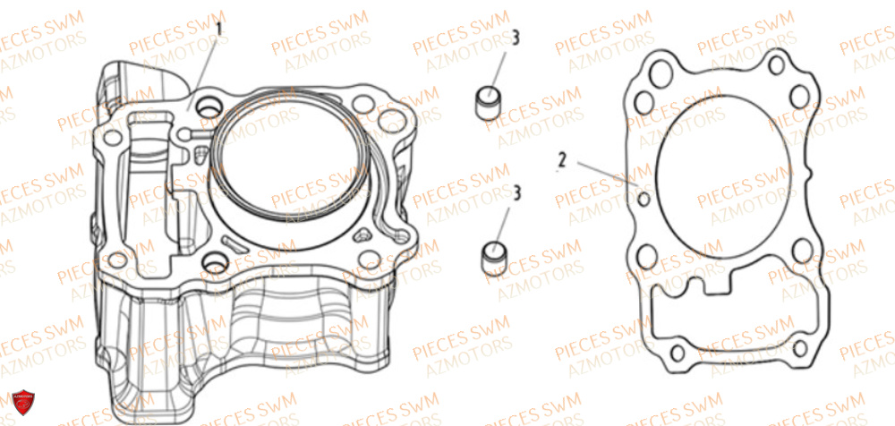 Cylindre VOGE Pieces VOGE 125R EURO V+