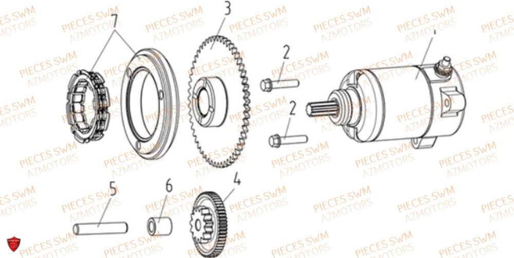 Demarreur VOGE Pieces VOGE 125R EURO V+