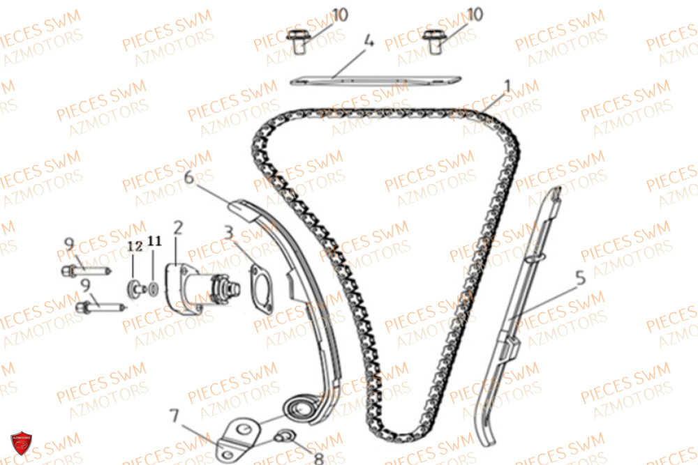 Distribution VOGE Pieces VOGE 125R EURO V+