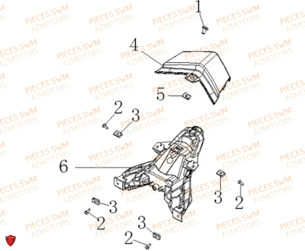 Feu Arriere VOGE Pieces VOGE 125R EURO V+