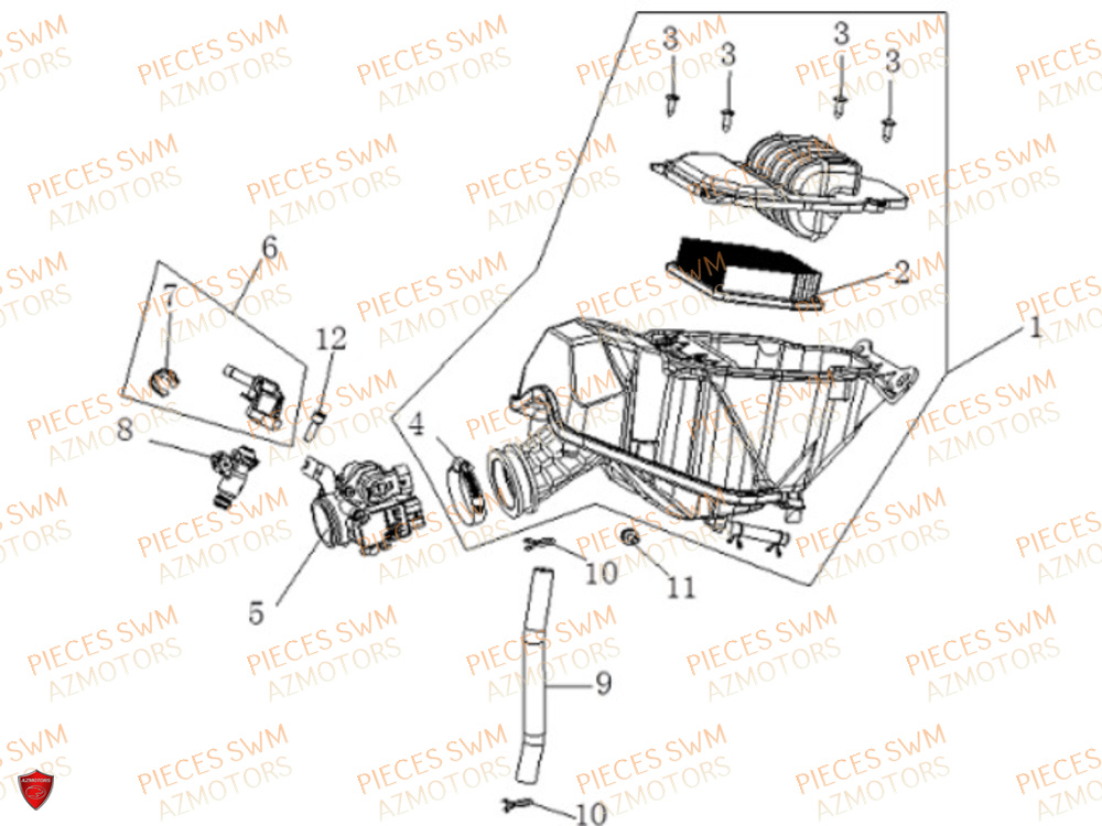 Filtre A Air VOGE Pieces VOGE 125R EURO V+