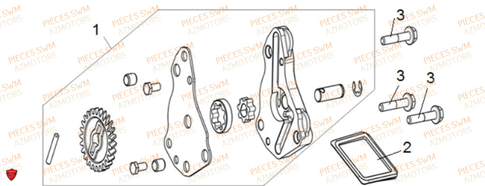 Pompe A Huile VOGE Pieces VOGE 125R EURO V+