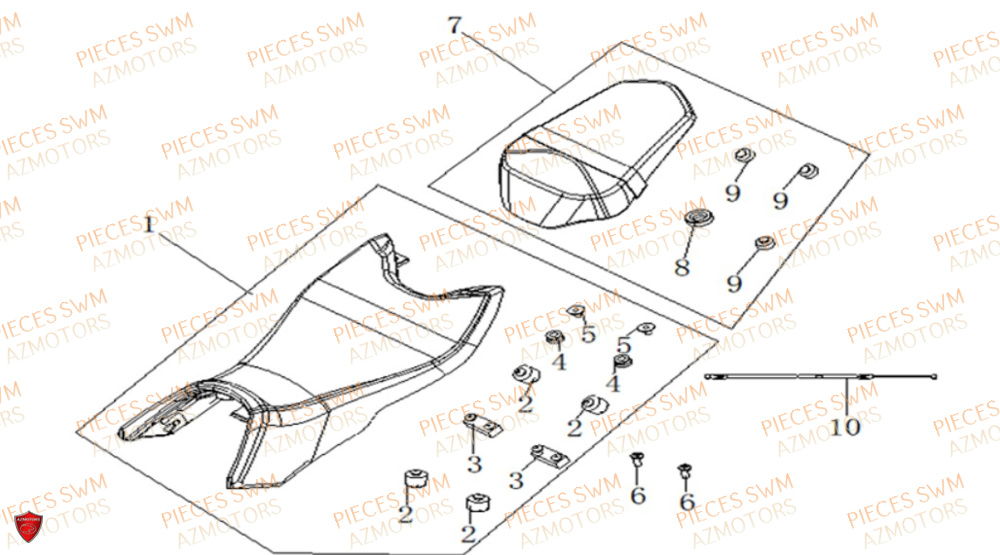 Selle VOGE Pieces VOGE 125R EURO V+