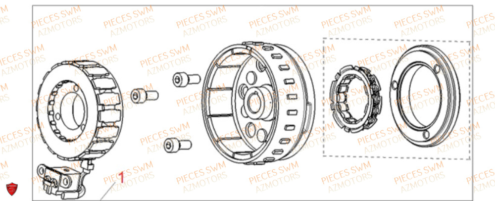 Stator VOGE Pieces VOGE 125R EURO V+