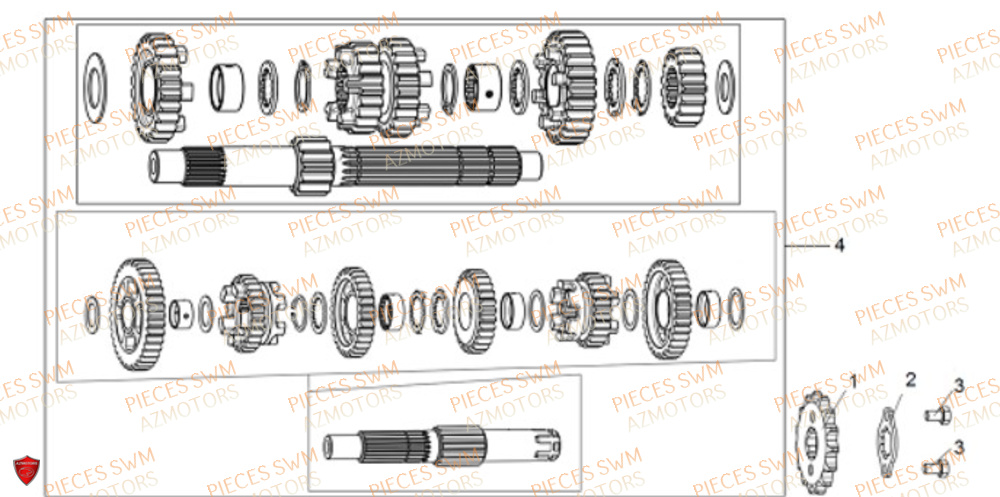 Transmission VOGE Pieces VOGE 125R EURO V+