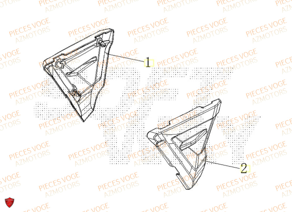 Carenage Lateral VOGE Pieces VOGE 125R EURO V