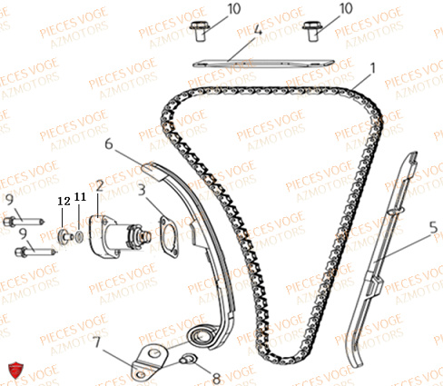 DISTRIBUTION VOGE VOGE 125 R