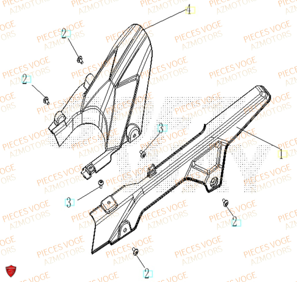 Leche Roue Arriere VOGE Pieces VOGE 125R EURO V