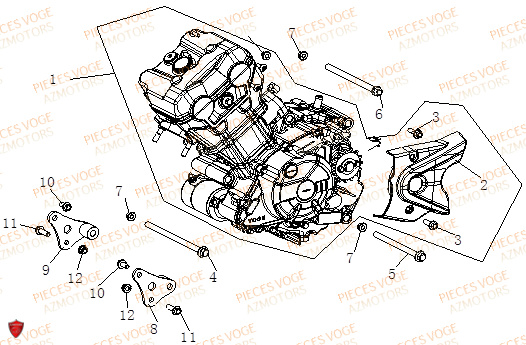 MOTEUR VOGE VOGE 125 R