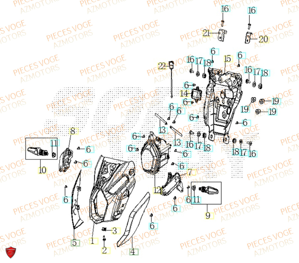 Phare Avant VOGE Pieces VOGE 125R EURO V