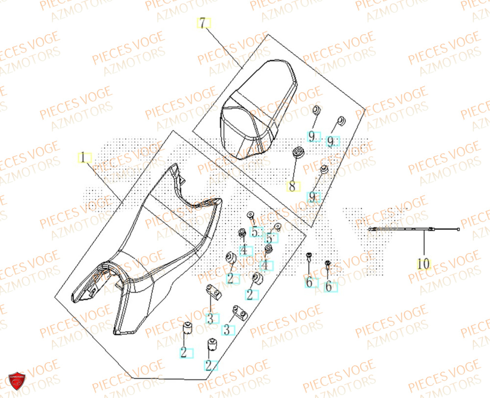 Selle VOGE Pieces VOGE 125R EURO V