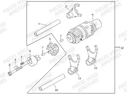 Barillet De Selection VOGE Pieces VOGE 300 AC Euro4 - 2020