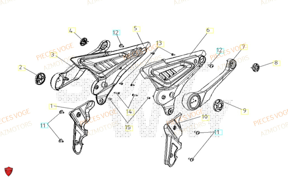 Cache Lateral AZMOTORS Pieces VOGE 300 AC Euro4 - 2020