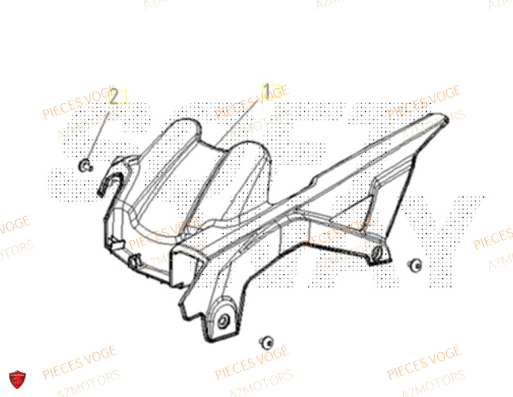 Cache AZMOTORS Pieces VOGE 300 AC Euro4 - 2020
