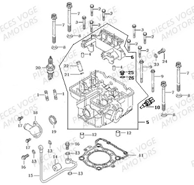 Culasse VOGE Pieces VOGE 300 AC Euro4 - 2020