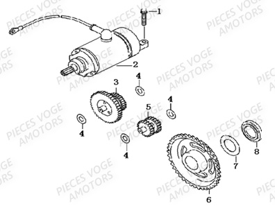 Demarreur VOGE Pieces VOGE 300 AC Euro4 - 2020