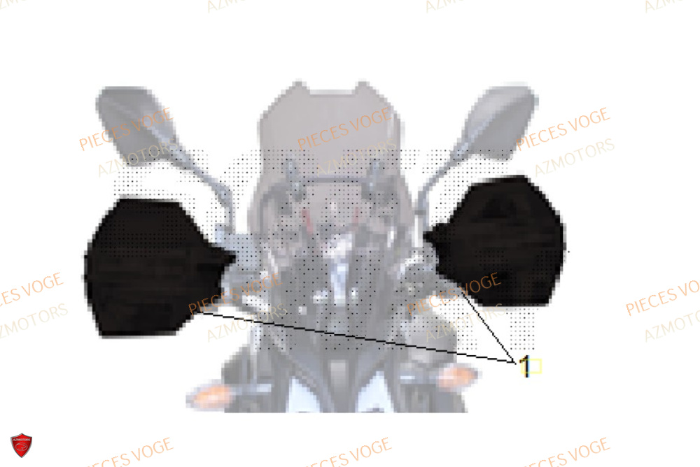 Protege Mains AZMOTORS Pieces VOGE 300 AC Euro4 - 2020