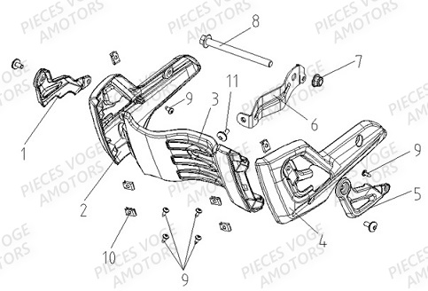 Sabot Inferieur VOGE Pieces VOGE 300 AC Euro4 - 2020