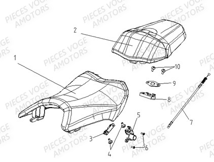 Selle VOGE Pieces VOGE 300 AC Euro4 - 2020