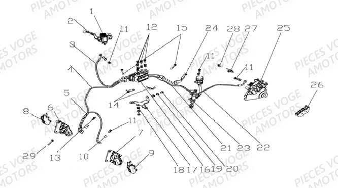 SYSTEME_DE_FREIN VOGE Pieces Moto VOGE 300 AC Euro4 - 2020