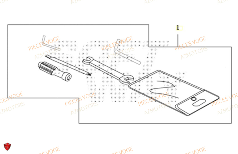 Trousse A Outils AZMOTORS Pieces VOGE 300 AC Euro4 - 2020