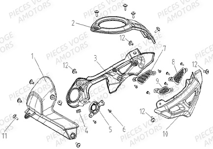 Carenages De Reservoir VOGE Pieces VOGE 300 ACX Euro5 - 2021