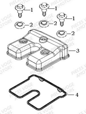 Couvre Culasse VOGE Pieces VOGE 300 ACX Euro5 - 2021